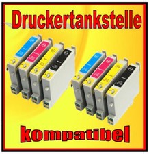 8x Patrone für EPSON STYLUS CX3650 CX6400 CX6500 ersetzt T0441-T0444 T0445