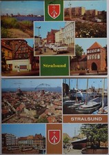 2 AK Stralsund, u.a. Hafen