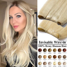 Echthaar Stirnband Wire In Remy Haar Extensions Weft Dick Draht Haarverlängerung