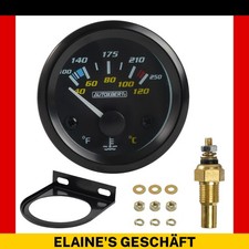 52mm Wasser Temperaturanzeige Auto Instrument schwarz 40-120℃ Zusatzanzeige