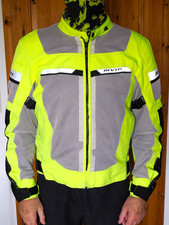 Summer Motorradjacke Rev'it, Tornado 2 HV, Neongelb, Größe L, Zustand Gut
