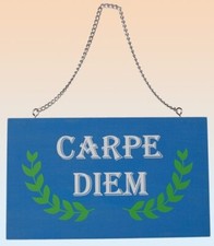 Holz Schild Carpe diem zum