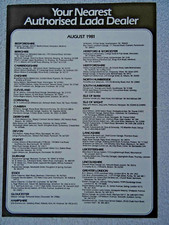 Lada Authorised UK Dealer List