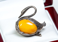 925 Silber - vintage Brosche -