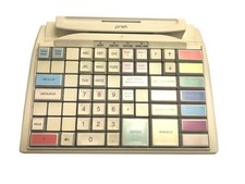 Kassentastatur POS Keyboard Preh Prehkeytec MCI 84 weiss PS2 mit Kartenleser A