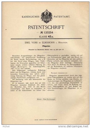 Original patentschrift e - original,