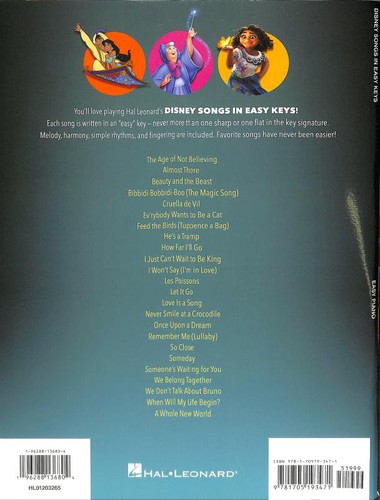 Disney songs easy keys - disney,