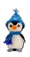 Kuscheltier Pinguin Mütze und