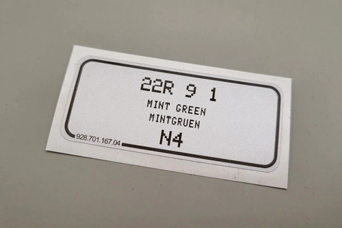 Aufkleber mintgrün porsche - mintgrün,