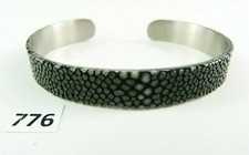 776) Rochenleder Armreif 1 cm