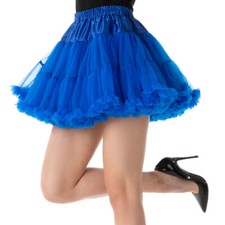 Blauer Damen TUTU Luxus Petticoat Rock Tanz TUTU Kleid Kostüm