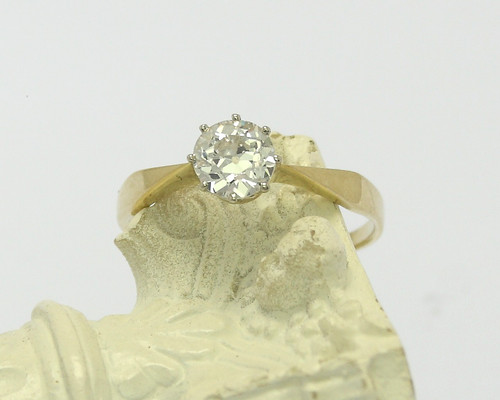 Solitär ring 14k 585 - kt,