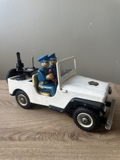 Nomura T.N. Armee Militär Polizei Patrouille Jeep batteriebetrieben selten - funktionstüchtig