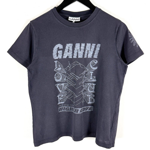 Ganni shirt damen schwarz - damen, xs