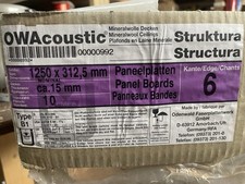 20xOWA Structura Deckenplatten 1250x312,5x15 mm – Akustik & Brandschutz B1