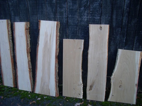 Eichen brett mit baumkante - 1,