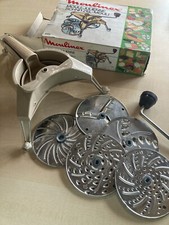 Mouli Julienne 445 Moulinex Design - Vintage mit 5 Scheiben Zubehör creme