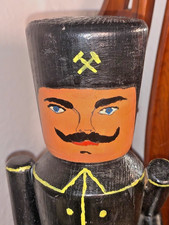 Figur Bergmann Holz Handgemalt