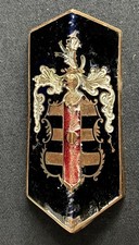 DODGE SERIE D19 SIX AUTOMOBILE VINTAGE PORZELLAN MOTORHAUBENVERZIERUNG AUTOABZEICHEN EMBLEM