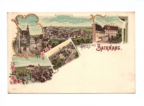 Litho gruss aus backnang - ak,
