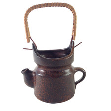 Tonkeramik Teekanne Keramik Tonkeramik OHNE Deckel mit Griff H 23 cm