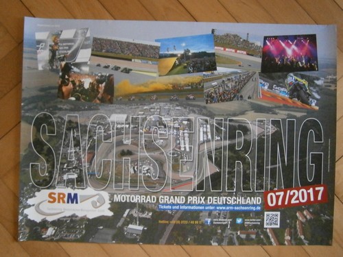 Originales großes rennplakat - originales,