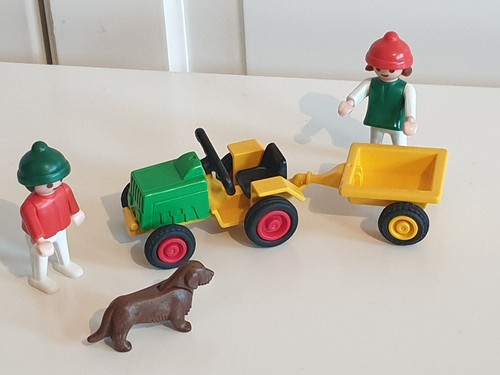 Playmobil kinder mit traktor - ,