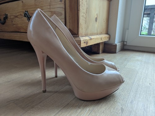 Mango nude beige peeptoes - mango, nude/beige