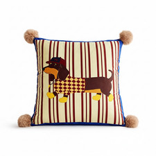 Dackel Kissenbezug 45x45cm Neu