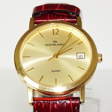 Meister Anker 182.599  Damen Uhr. Goldfarben
