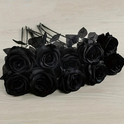 Künstliche schwarze rosen - künstliche,