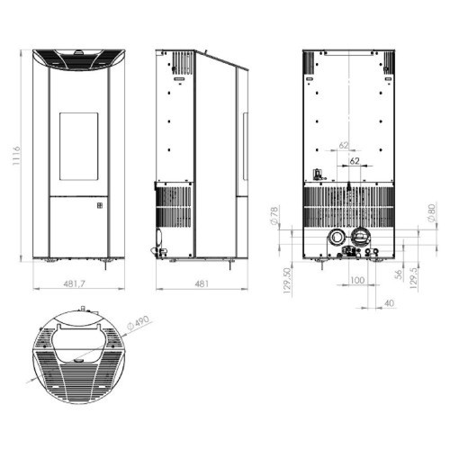 Olsberg levana aqua 8kw - olsberg,