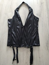 Korsage Corsage, Leg Avenue, schwarz, mit Slip, Größe S, Glanz, gebraucht, 