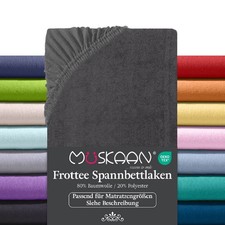 Frottee Spannbettlaken Premium Baumwolle Boxspringbett Winter Spannbetttuch