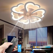 85W Deckenventilator Lüfterlicht Fernbedienung Deckenlampe Wohnzimmer Dimmbar