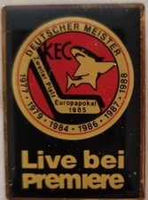 Anstecker Pin Premiere Eishockey KEC KÖLNER HAIE Erfolge Deutschland Kutte