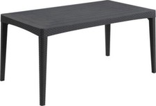 Allibert "Girona" Gartentisch mit Lattenplatte, anthrazit - B-Ware sehr gut