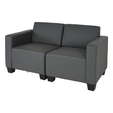 Modular Zweisitzer Sofa Couch Lyon Kunstleder