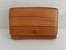 Vintage Potemonaie Börse braun echt Leder  ca. 14x9,5x2cm RFID SECURED