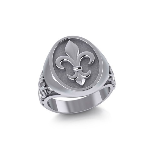 Lilie 925 sterlingsilber ring - lilie,