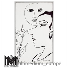 Original Tusche Zeichnung