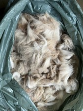 700g Alpaka Rohwolle Creme Ungewaschen, Unbehandelt, Filzwolle