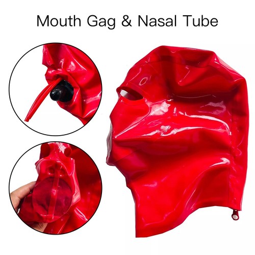 Rot latex haube - rot,