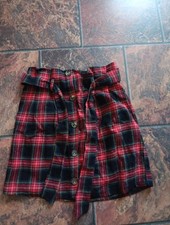 Rock Minirock Kariert  Rot/ Schwarz kariert Gr. M