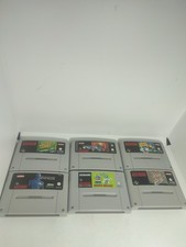 6 X SNES Super Nintendo Sammlung Tiny Toon Rise Sim City Dropzone ⚡ Versand