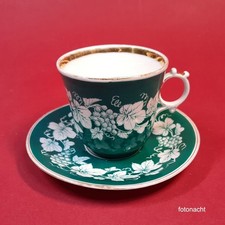 Antike Kaffeetasse + UT. - C.T. Tielsch Altwasser SCHLESIEN - 1863 - RARität