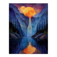 Mirror Moon Waterfall