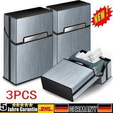 3x Metall Zigarettenetui
