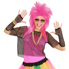 Schwarzes Netzshirt 80er Jahre