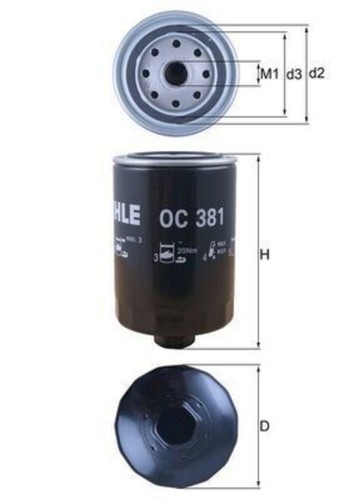 Mahle ölfilter für fendt - für,